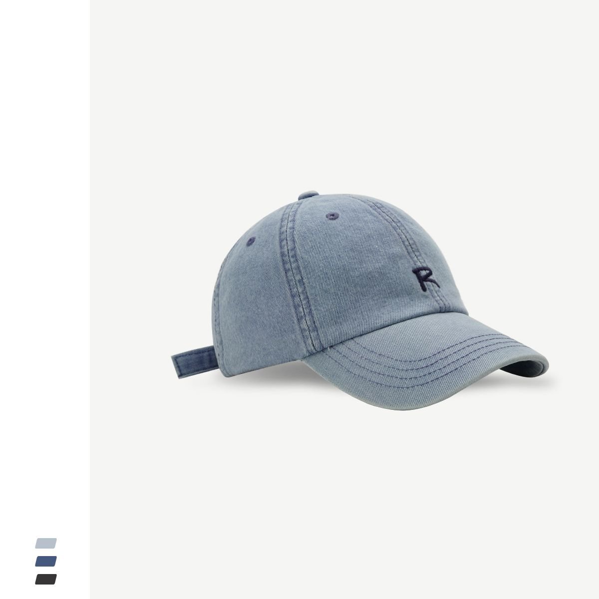 denim baseball cap