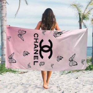 chanel beach towel