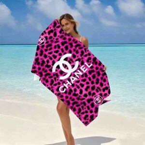 chanel beach towel