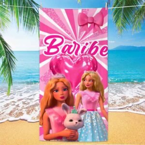 barbie beach towel