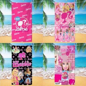 barbie beach towel